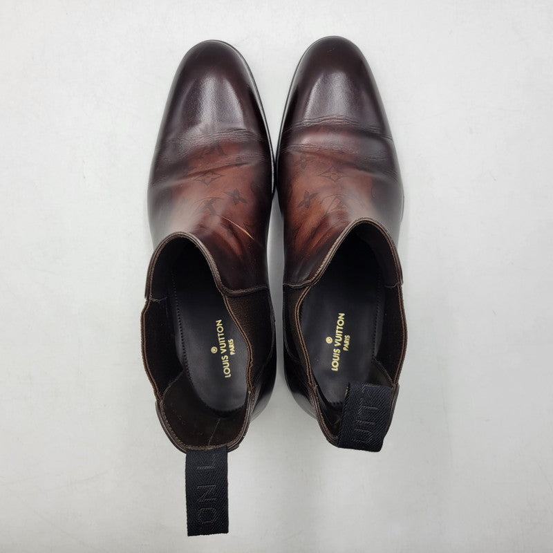 【中古品】【メンズ】 LOUIS VUITTON ルイ・ヴィトン SIDEGORE BOOTS サイドゴアブーツ シューズ 靴 179-260801-as-01-izu サイズ：8 カラー：ブラウン 万代Net店