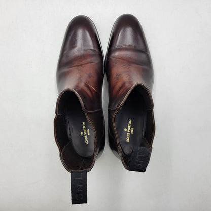 【中古品】【メンズ】 LOUIS VUITTON ルイ・ヴィトン SIDEGORE BOOTS サイドゴアブーツ シューズ 靴 179-260801-as-01-izu サイズ：8 カラー：ブラウン 万代Net店