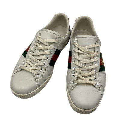 【現状渡し品】【メンズ】 GUCCI グッチ ACE BEE EMBROIDERED SNEAKERS 429446 エース ビー スニーカー 靴 183-260803-as-25-izu サイズ：9 カラー：ホワイト 万代Net店