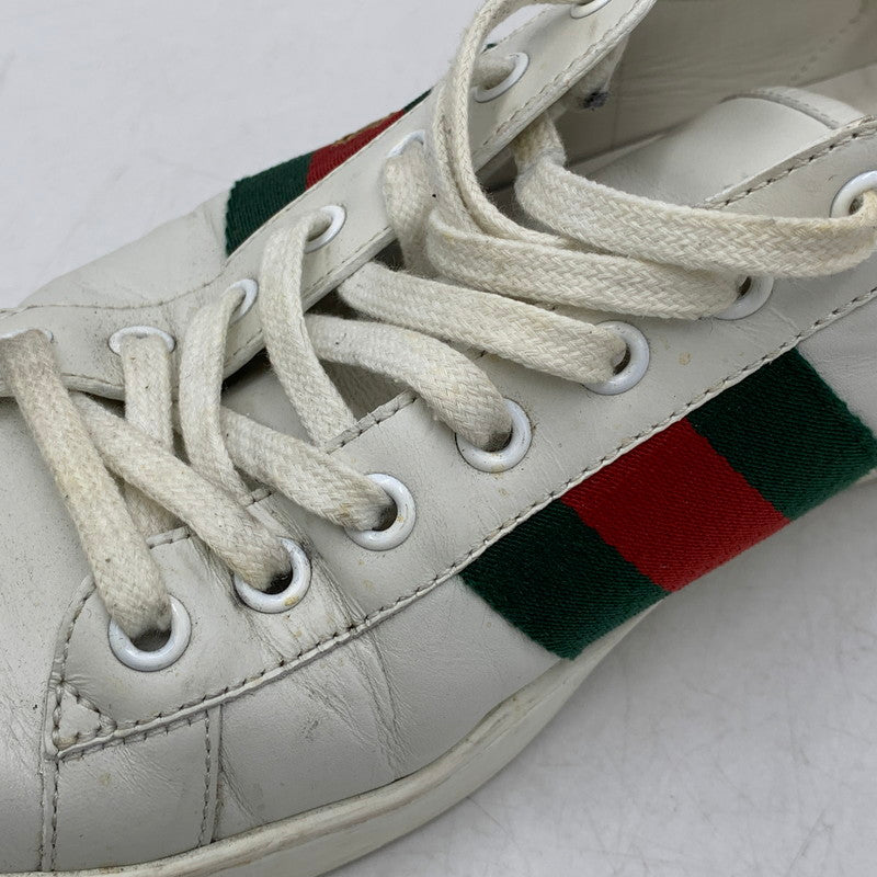 【現状渡し品】【メンズ】 GUCCI グッチ ACE BEE EMBROIDERED SNEAKERS 429446 エース ビー スニーカー 靴 183-260803-as-25-izu サイズ：9 カラー：ホワイト 万代Net店