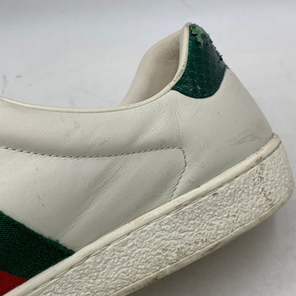 【現状渡し品】【メンズ】 GUCCI グッチ ACE BEE EMBROIDERED SNEAKERS 429446 エース ビー スニーカー 靴 183-260803-as-25-izu サイズ：9 カラー：ホワイト 万代Net店