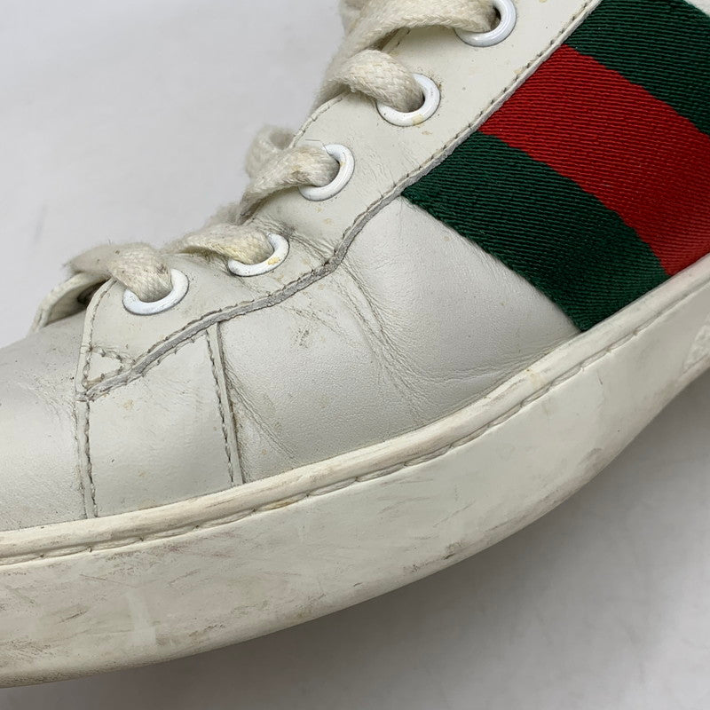 【現状渡し品】【メンズ】 GUCCI グッチ ACE BEE EMBROIDERED SNEAKERS 429446 エース ビー スニーカー 靴 183-260803-as-25-izu サイズ：9 カラー：ホワイト 万代Net店