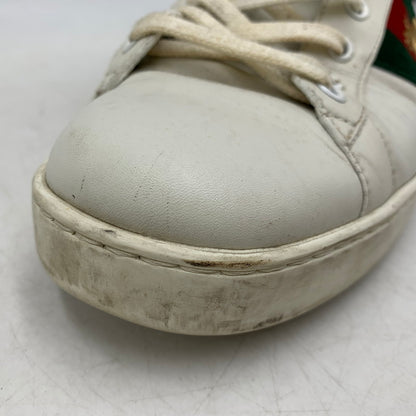 【現状渡し品】【メンズ】 GUCCI グッチ ACE BEE EMBROIDERED SNEAKERS 429446 エース ビー スニーカー 靴 183-260803-as-25-izu サイズ：9 カラー：ホワイト 万代Net店