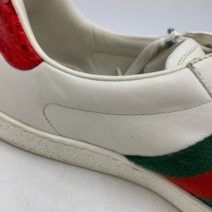 【現状渡し品】【メンズ】 GUCCI グッチ ACE BEE EMBROIDERED SNEAKERS 429446 エース ビー スニーカー 靴 183-260803-as-25-izu サイズ：9 カラー：ホワイト 万代Net店