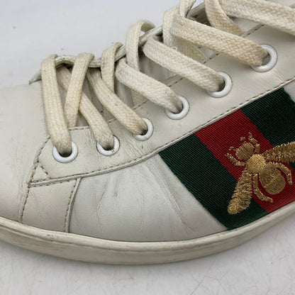 【現状渡し品】【メンズ】 GUCCI グッチ ACE BEE EMBROIDERED SNEAKERS 429446 エース ビー スニーカー 靴 183-260803-as-25-izu サイズ：9 カラー：ホワイト 万代Net店