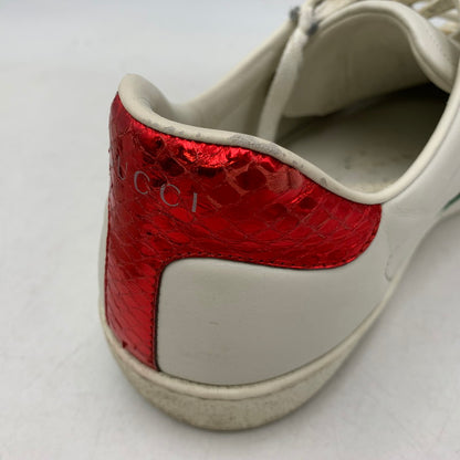 【現状渡し品】【メンズ】 GUCCI グッチ ACE BEE EMBROIDERED SNEAKERS 429446 エース ビー スニーカー 靴 183-260803-as-25-izu サイズ：9 カラー：ホワイト 万代Net店