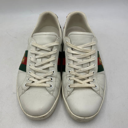 【現状渡し品】【メンズ】 GUCCI グッチ ACE BEE EMBROIDERED SNEAKERS 429446 エース ビー スニーカー 靴 183-260803-as-25-izu サイズ：9 カラー：ホワイト 万代Net店