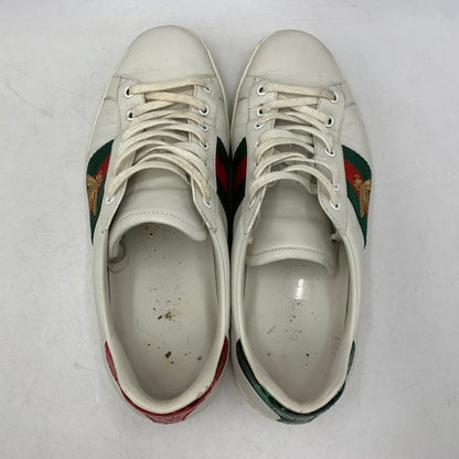 【現状渡し品】【メンズ】 GUCCI グッチ ACE BEE EMBROIDERED SNEAKERS 429446 エース ビー スニーカー 靴 183-260803-as-25-izu サイズ：9 カラー：ホワイト 万代Net店