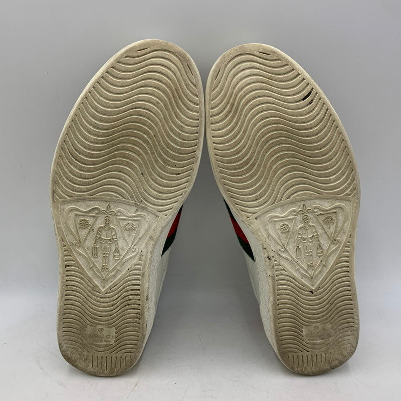 【現状渡し品】【メンズ】 GUCCI グッチ ACE BEE EMBROIDERED SNEAKERS 429446 エース ビー スニーカー 靴 183-260803-as-25-izu サイズ：9 カラー：ホワイト 万代Net店