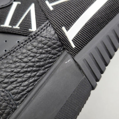 【中古品】【メンズ】 Valentino Garavani ヴァレンティノ・ガラヴァーニ VLTN ALLOVER PRINT HI CUT SNEAKERS TVE03Y2 オールオーバープリント ハイカット スニーカー 靴 183-260801-as-06-izu サイズ：43 カラー：ブラック 万代Net店