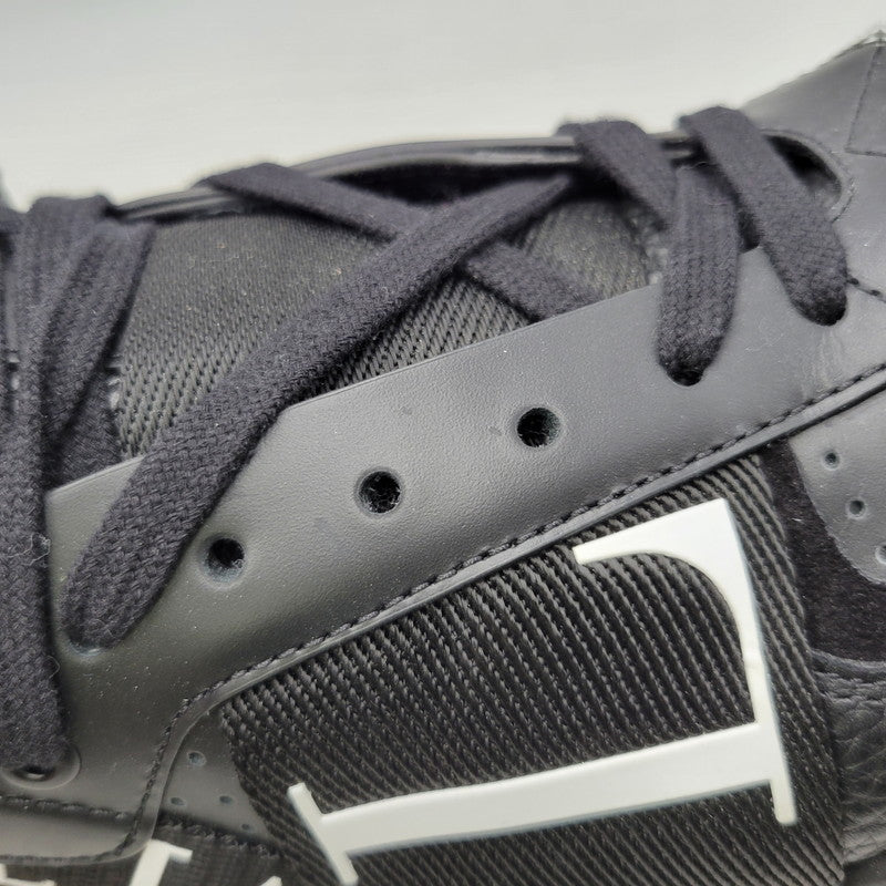 【中古品】【メンズ】 Valentino Garavani ヴァレンティノ・ガラヴァーニ VLTN ALLOVER PRINT HI CUT SNEAKERS TVE03Y2 オールオーバープリント ハイカット スニーカー 靴 183-260801-as-06-izu サイズ：43 カラー：ブラック 万代Net店