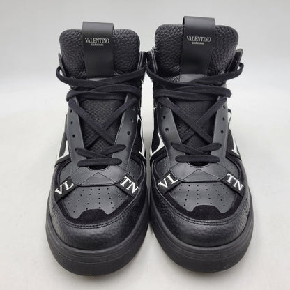 【中古品】【メンズ】 Valentino Garavani ヴァレンティノ・ガラヴァーニ VLTN ALLOVER PRINT HI CUT SNEAKERS TVE03Y2 オールオーバープリント ハイカット スニーカー 靴 183-260801-as-06-izu サイズ：43 カラー：ブラック 万代Net店