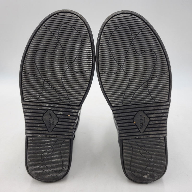 【中古品】【メンズ】 Valentino Garavani ヴァレンティノ・ガラヴァーニ VLTN ALLOVER PRINT HI CUT SNEAKERS TVE03Y2 オールオーバープリント ハイカット スニーカー 靴 183-260801-as-06-izu サイズ：43 カラー：ブラック 万代Net店