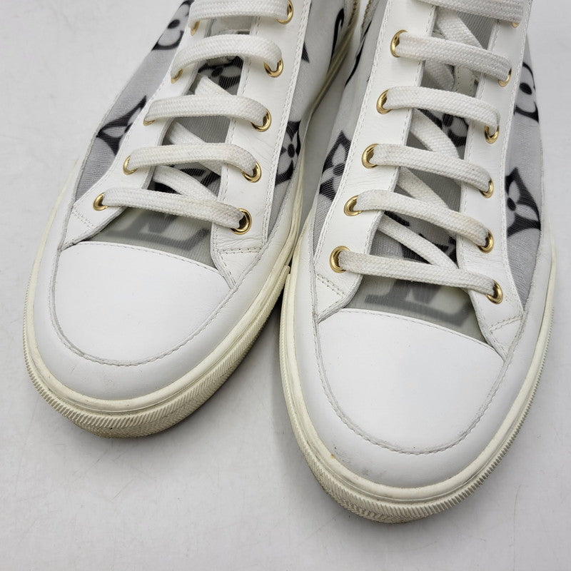 【中古品】【メンズ】 LOUIS VUITTON ルイ・ヴィトン STELLAR SNEAKER BOOT ステラー スニーカー ブーツ シューズ 靴 179-260801-as-03-izu サイズ：42 カラー：ホワイト 万代Net店