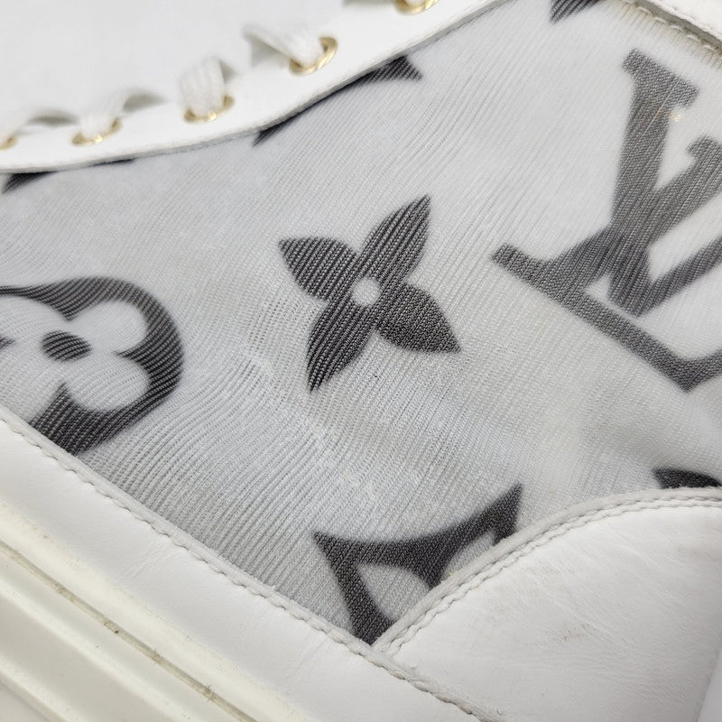 【中古品】【メンズ】 LOUIS VUITTON ルイ・ヴィトン STELLAR SNEAKER BOOT ステラー スニーカー ブーツ シューズ 靴 179-260801-as-03-izu サイズ：42 カラー：ホワイト 万代Net店
