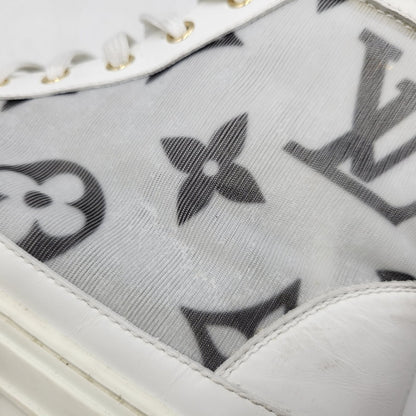 【中古品】【メンズ】 LOUIS VUITTON ルイ・ヴィトン STELLAR SNEAKER BOOT ステラー スニーカー ブーツ シューズ 靴 179-260801-as-03-izu サイズ：42 カラー：ホワイト 万代Net店