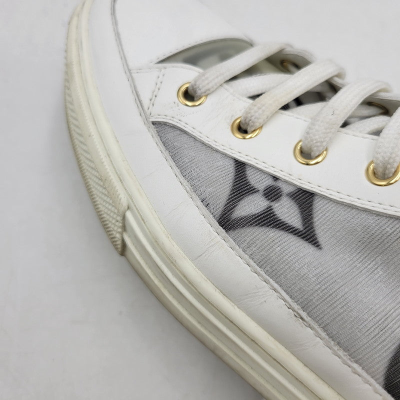 【中古品】【メンズ】 LOUIS VUITTON ルイ・ヴィトン STELLAR SNEAKER BOOT ステラー スニーカー ブーツ シューズ 靴 179-260801-as-03-izu サイズ：42 カラー：ホワイト 万代Net店