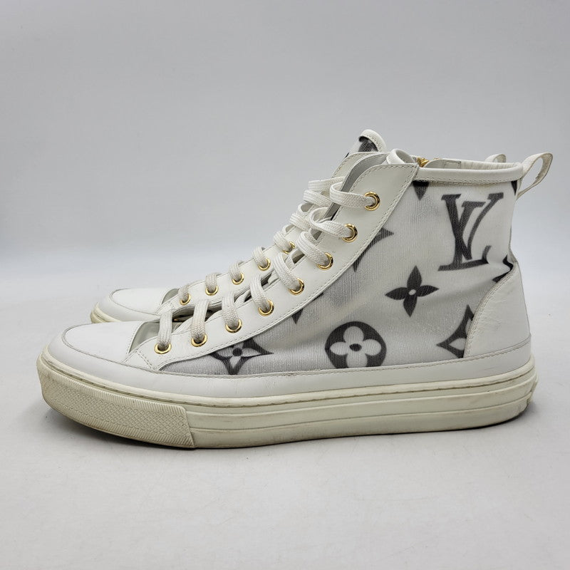 【中古品】【メンズ】 LOUIS VUITTON ルイ・ヴィトン STELLAR SNEAKER BOOT ステラー スニーカー ブーツ シューズ 靴 179-260801-as-03-izu サイズ：42 カラー：ホワイト 万代Net店