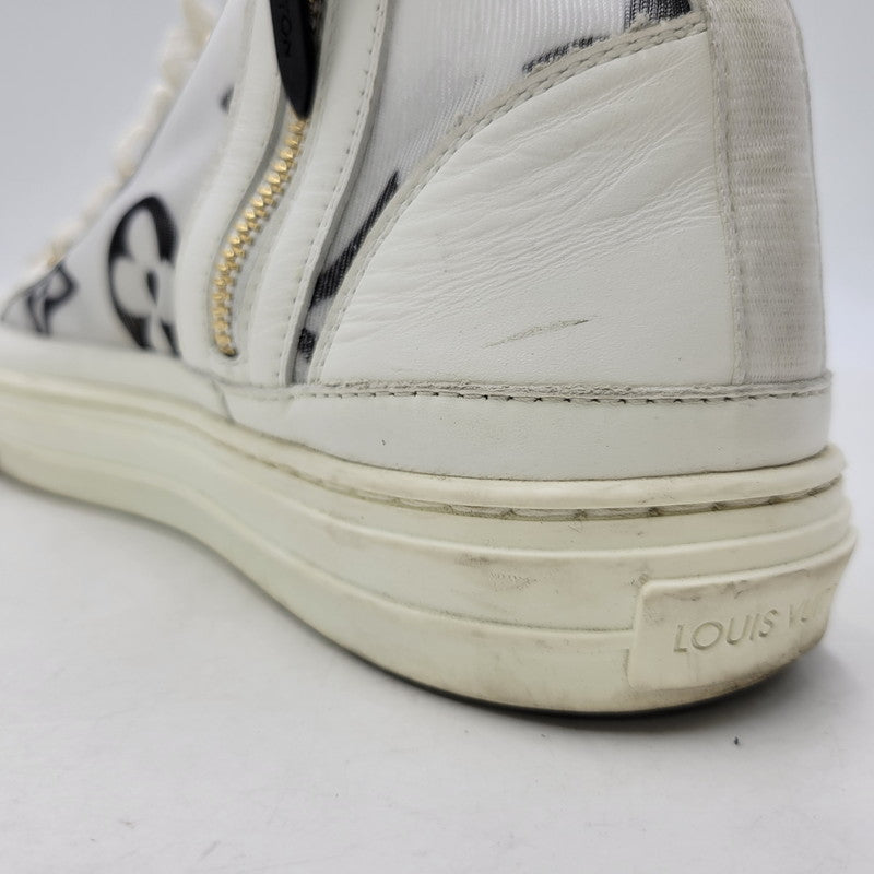 【中古品】【メンズ】 LOUIS VUITTON ルイ・ヴィトン STELLAR SNEAKER BOOT ステラー スニーカー ブーツ シューズ 靴 179-260801-as-03-izu サイズ：42 カラー：ホワイト 万代Net店