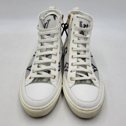 【中古品】【メンズ】 LOUIS VUITTON ルイ・ヴィトン STELLAR SNEAKER BOOT ステラー スニーカー ブーツ シューズ 靴 179-260801-as-03-izu サイズ：42 カラー：ホワイト 万代Net店
