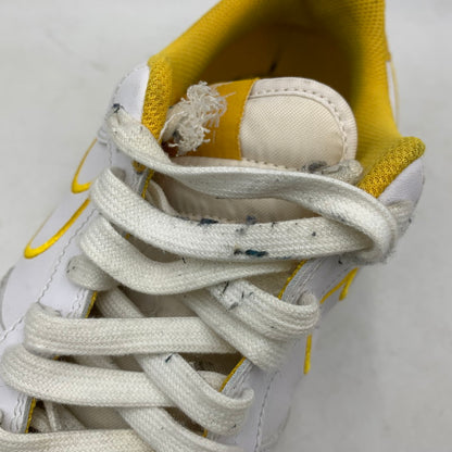 【現状渡し品】【メンズ】 NIKE ナイキ AIR FORCE 1 07 LTHR AJ7280-101 エアフォース 1 07 レザー スニーカー 靴 160-260803-as-24-izu サイズ：28cm カラー：WHITE/YELLOW OCHRE 万代Net店