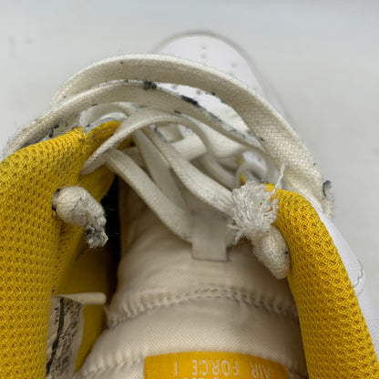 【現状渡し品】【メンズ】 NIKE ナイキ AIR FORCE 1 07 LTHR AJ7280-101 エアフォース 1 07 レザー スニーカー 靴 160-260803-as-24-izu サイズ：28cm カラー：WHITE/YELLOW OCHRE 万代Net店
