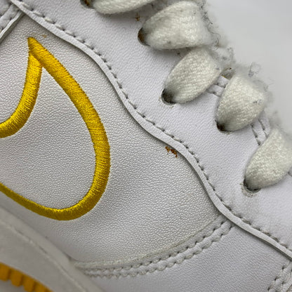 【現状渡し品】【メンズ】 NIKE ナイキ AIR FORCE 1 07 LTHR AJ7280-101 エアフォース 1 07 レザー スニーカー 靴 160-260803-as-24-izu サイズ：28cm カラー：WHITE/YELLOW OCHRE 万代Net店