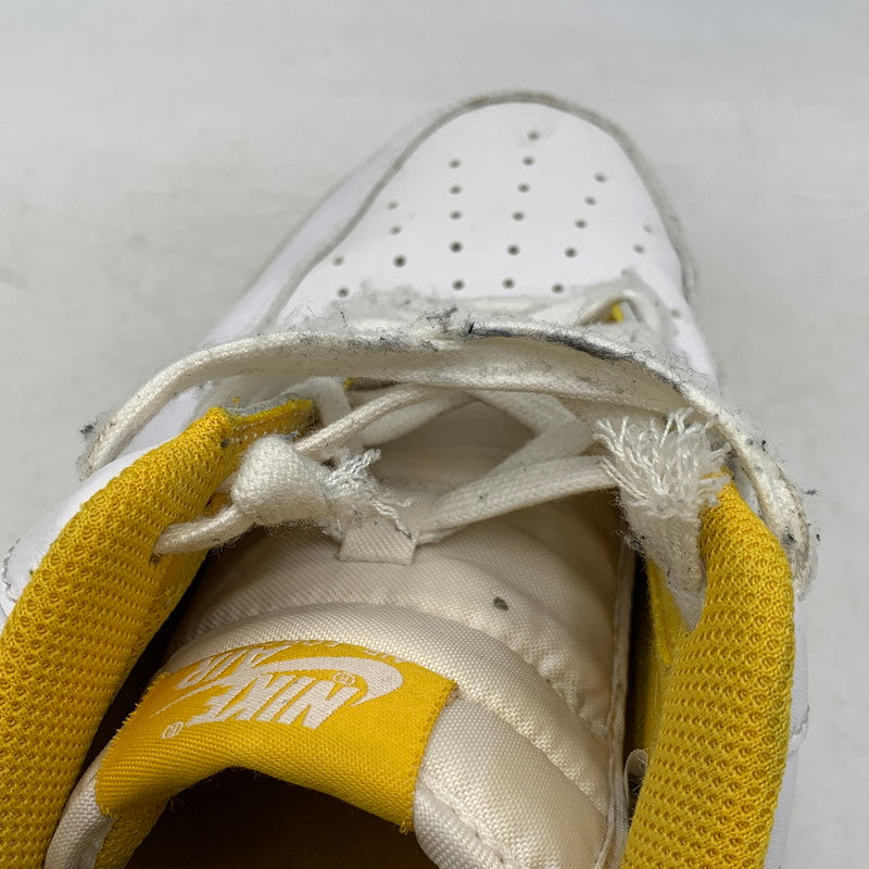 【現状渡し品】【メンズ】 NIKE ナイキ AIR FORCE 1 07 LTHR AJ7280-101 エアフォース 1 07 レザー スニーカー 靴 160-260803-as-24-izu サイズ：28cm カラー：WHITE/YELLOW OCHRE 万代Net店