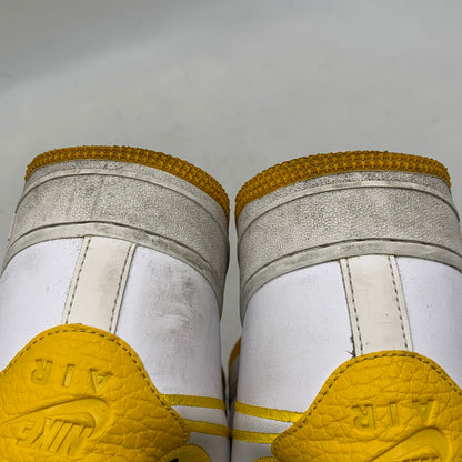【現状渡し品】【メンズ】 NIKE ナイキ AIR FORCE 1 07 LTHR AJ7280-101 エアフォース 1 07 レザー スニーカー 靴 160-260803-as-24-izu サイズ：28cm カラー：WHITE/YELLOW OCHRE 万代Net店