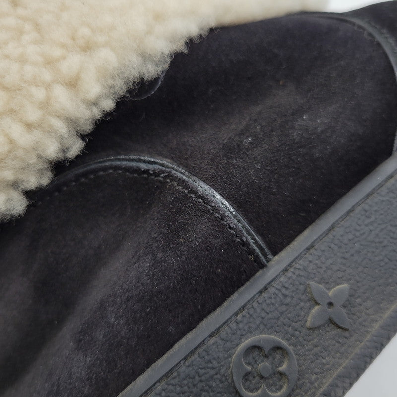 【中古品】【メンズ】 LOUIS VUITTON ルイ・ヴィトン SNOW DROP FLAT ANKLE BOOTS スノードロップ フラット アンクルブーツ シューズ 靴 179-260801-as-02-izu サイズ：42 カラー：ブラック×ベージュ 万代Net店