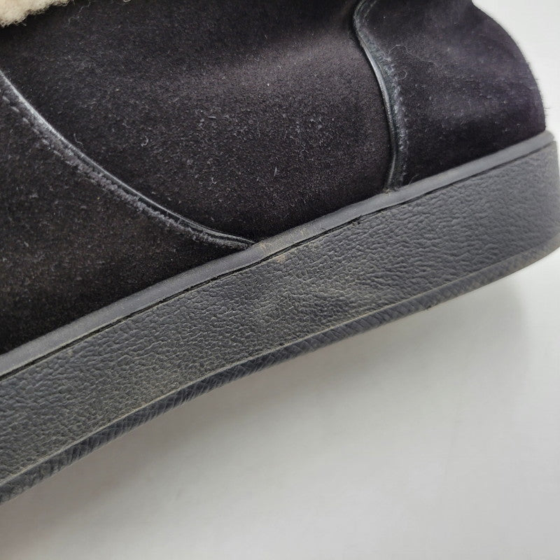 【中古品】【メンズ】 LOUIS VUITTON ルイ・ヴィトン SNOW DROP FLAT ANKLE BOOTS スノードロップ フラット アンクルブーツ シューズ 靴 179-260801-as-02-izu サイズ：42 カラー：ブラック×ベージュ 万代Net店