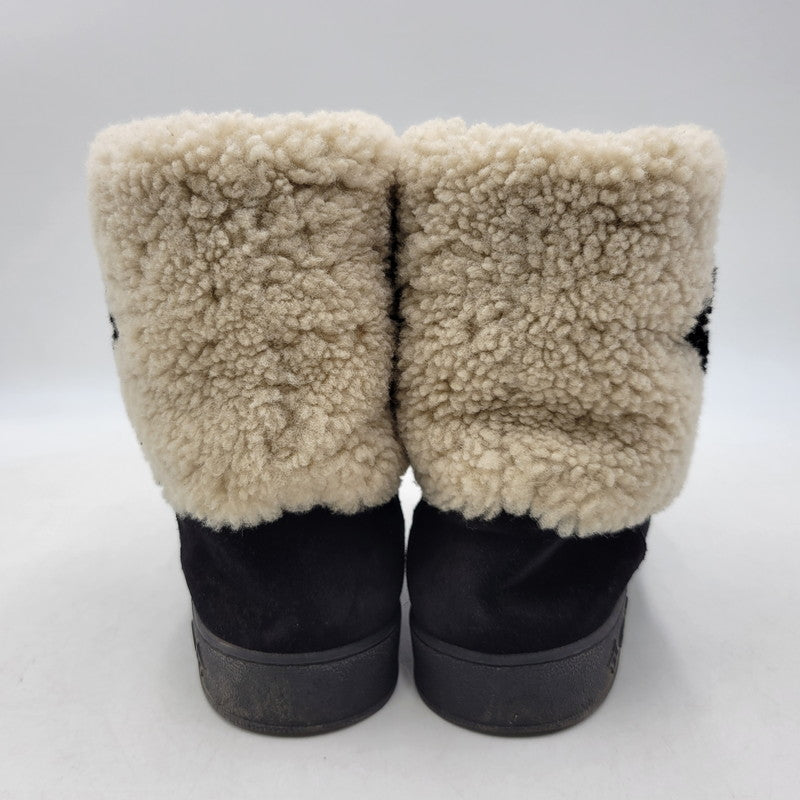 【中古品】【メンズ】 LOUIS VUITTON ルイ・ヴィトン SNOW DROP FLAT ANKLE BOOTS スノードロップ フラット アンクルブーツ シューズ 靴 179-260801-as-02-izu サイズ：42 カラー：ブラック×ベージュ 万代Net店
