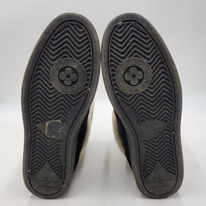 【中古品】【メンズ】 LOUIS VUITTON ルイ・ヴィトン SNOW DROP FLAT ANKLE BOOTS スノードロップ フラット アンクルブーツ シューズ 靴 179-260801-as-02-izu サイズ：42 カラー：ブラック×ベージュ 万代Net店