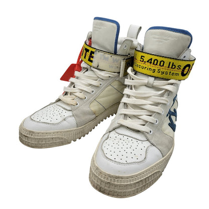 【中古品】【メンズ】 OFF-WHITE オフホワイト WHITE HI TOP SNEAKERS ホワイト ハイ トップ スニーカー 靴 162-260801-as-05-izu サイズ：42 カラー：ホワイト系 万代Net店