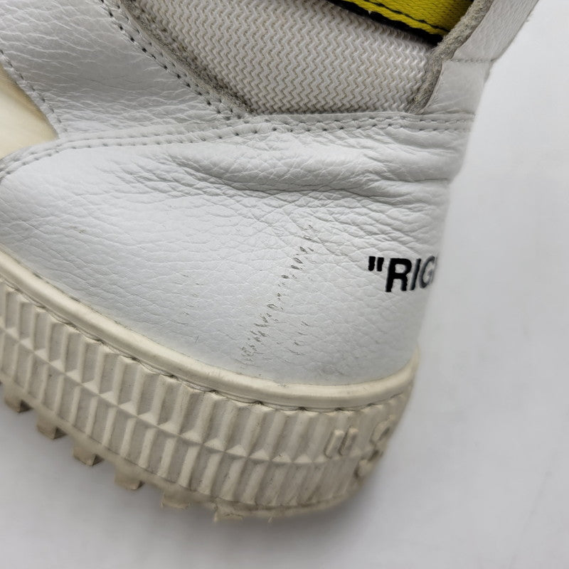 【中古品】【メンズ】 OFF-WHITE オフホワイト WHITE HI TOP SNEAKERS ホワイト ハイ トップ スニーカー 靴 162-260801-as-05-izu サイズ：42 カラー：ホワイト系 万代Net店