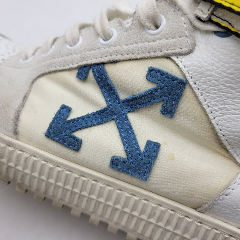 【中古品】【メンズ】 OFF-WHITE オフホワイト WHITE HI TOP SNEAKERS ホワイト ハイ トップ スニーカー 靴 162-260801-as-05-izu サイズ：42 カラー：ホワイト系 万代Net店