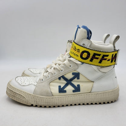 【中古品】【メンズ】 OFF-WHITE オフホワイト WHITE HI TOP SNEAKERS ホワイト ハイ トップ スニーカー 靴 162-260801-as-05-izu サイズ：42 カラー：ホワイト系 万代Net店