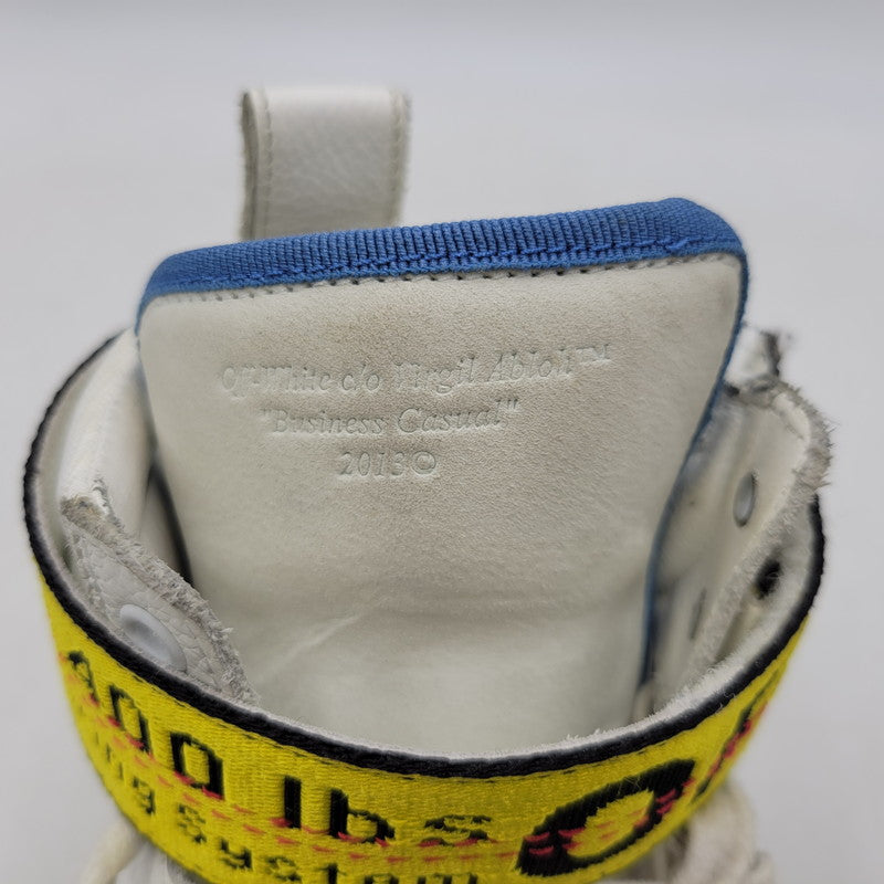 【中古品】【メンズ】 OFF-WHITE オフホワイト WHITE HI TOP SNEAKERS ホワイト ハイ トップ スニーカー 靴 162-260801-as-05-izu サイズ：42 カラー：ホワイト系 万代Net店