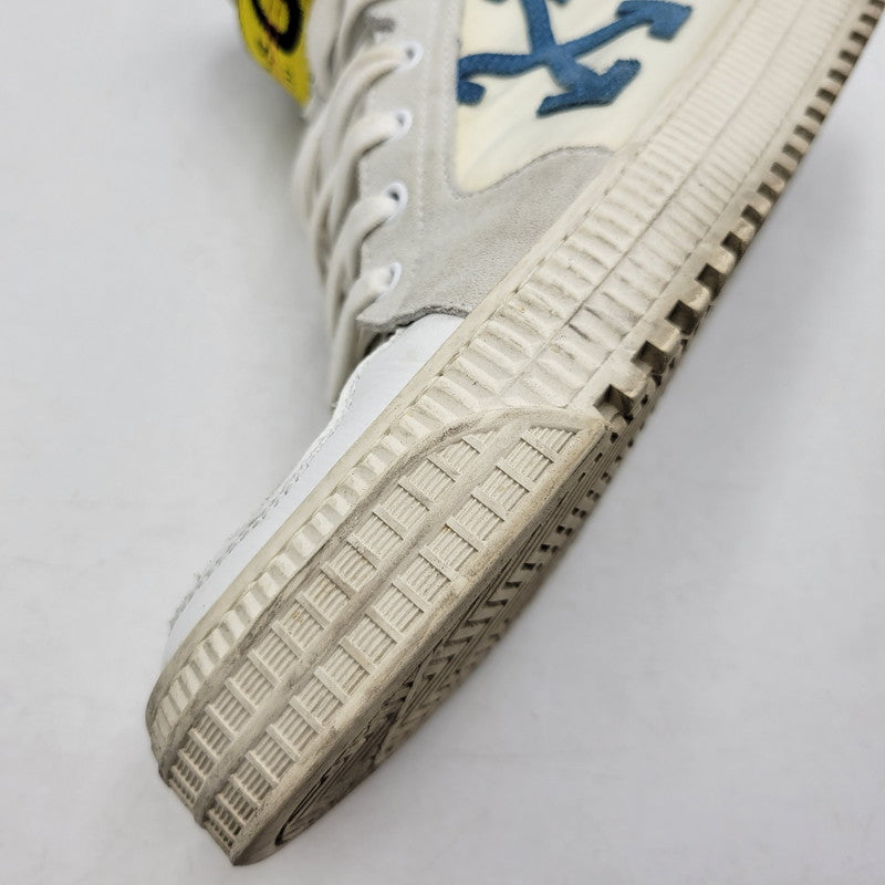 【中古品】【メンズ】 OFF-WHITE オフホワイト WHITE HI TOP SNEAKERS ホワイト ハイ トップ スニーカー 靴 162-260801-as-05-izu サイズ：42 カラー：ホワイト系 万代Net店