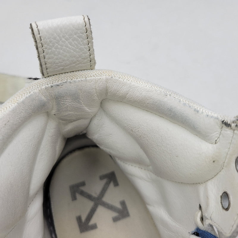 【中古品】【メンズ】 OFF-WHITE オフホワイト WHITE HI TOP SNEAKERS ホワイト ハイ トップ スニーカー 靴 162-260801-as-05-izu サイズ：42 カラー：ホワイト系 万代Net店