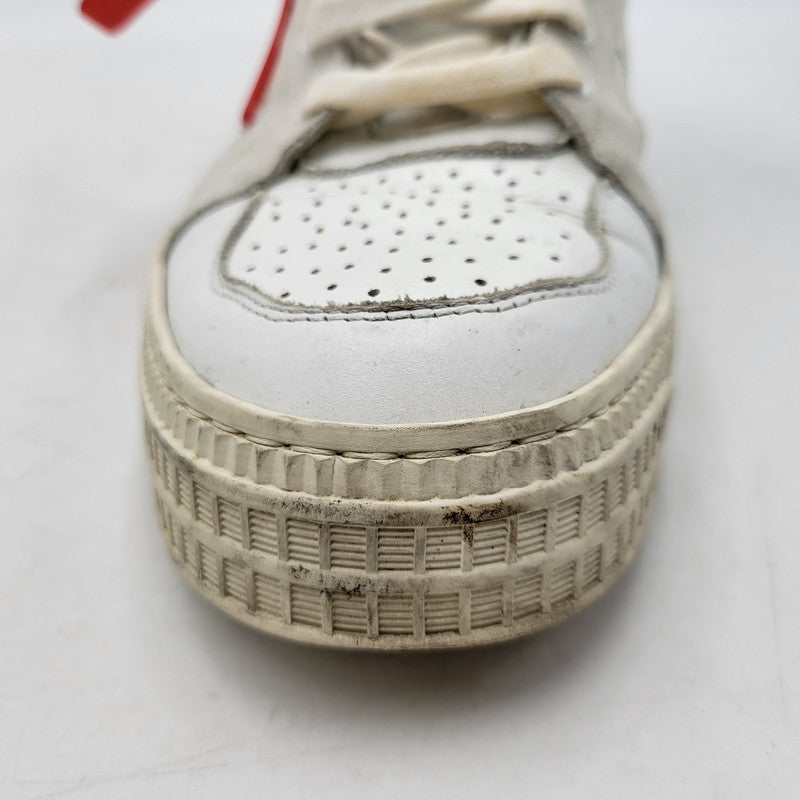 【中古品】【メンズ】 OFF-WHITE オフホワイト WHITE HI TOP SNEAKERS ホワイト ハイ トップ スニーカー 靴 162-260801-as-05-izu サイズ：42 カラー：ホワイト系 万代Net店