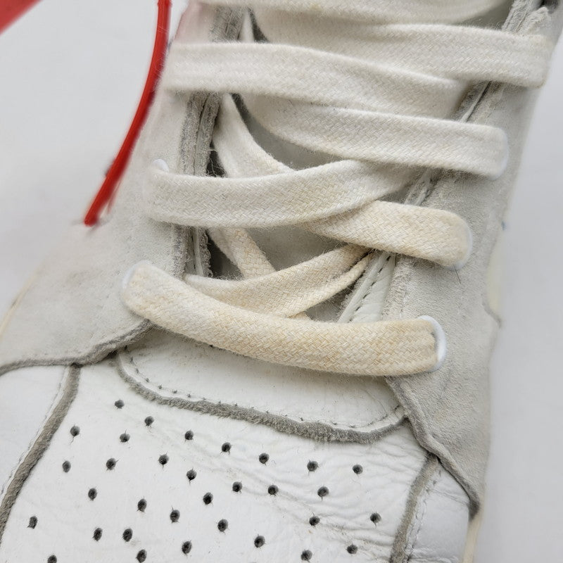 【中古品】【メンズ】 OFF-WHITE オフホワイト WHITE HI TOP SNEAKERS ホワイト ハイ トップ スニーカー 靴 162-260801-as-05-izu サイズ：42 カラー：ホワイト系 万代Net店