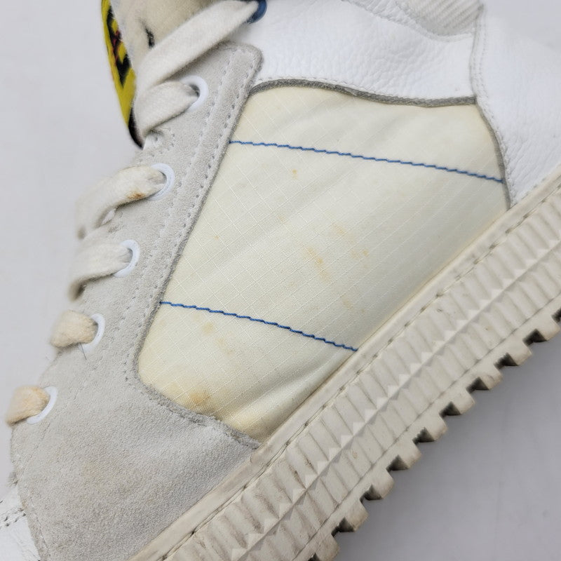 【中古品】【メンズ】 OFF-WHITE オフホワイト WHITE HI TOP SNEAKERS ホワイト ハイ トップ スニーカー 靴 162-260801-as-05-izu サイズ：42 カラー：ホワイト系 万代Net店