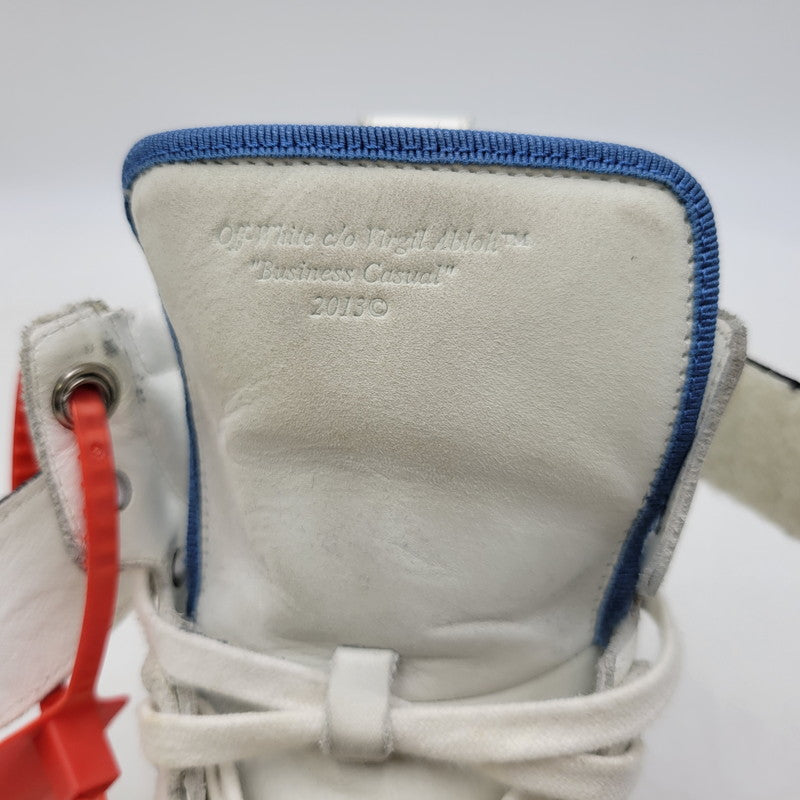 【中古品】【メンズ】 OFF-WHITE オフホワイト WHITE HI TOP SNEAKERS ホワイト ハイ トップ スニーカー 靴 162-260801-as-05-izu サイズ：42 カラー：ホワイト系 万代Net店