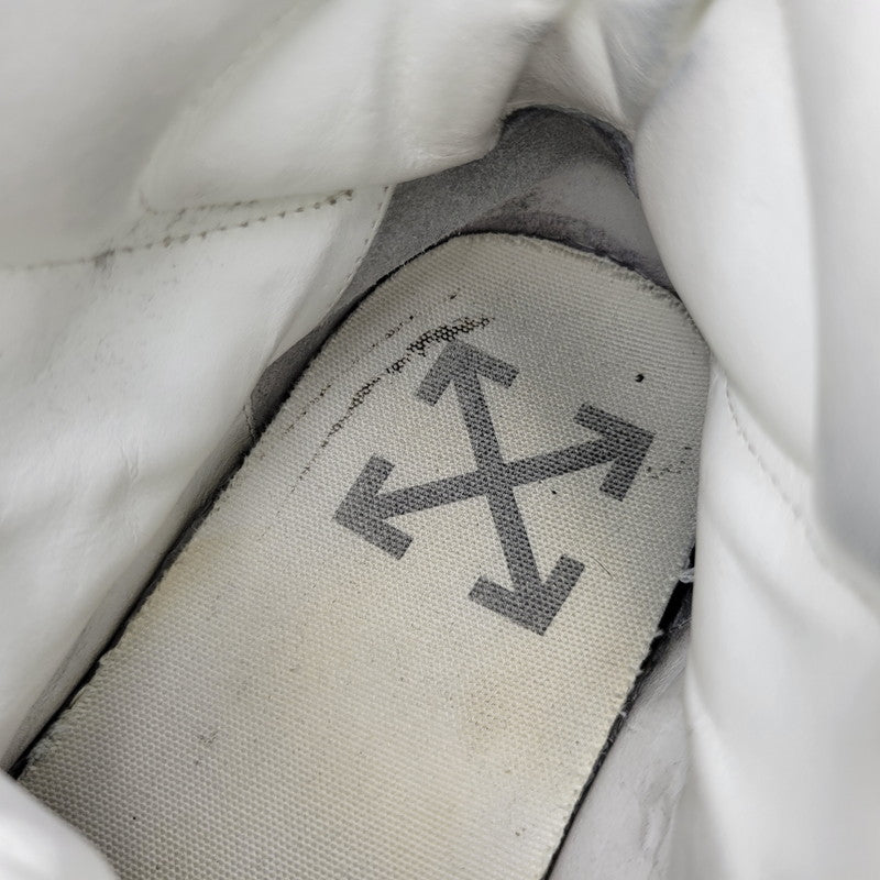 【中古品】【メンズ】 OFF-WHITE オフホワイト WHITE HI TOP SNEAKERS ホワイト ハイ トップ スニーカー 靴 162-260801-as-05-izu サイズ：42 カラー：ホワイト系 万代Net店