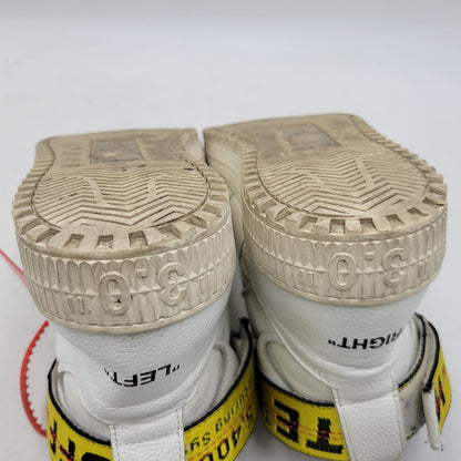 【中古品】【メンズ】 OFF-WHITE オフホワイト WHITE HI TOP SNEAKERS ホワイト ハイ トップ スニーカー 靴 162-260801-as-05-izu サイズ：42 カラー：ホワイト系 万代Net店