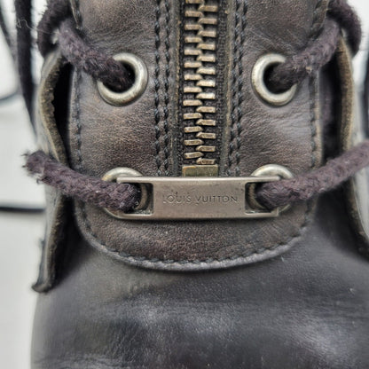 【現状渡し品】【メンズ】 LOUIS VUITTON ルイ・ヴィトン FIREMAN BOOTS ファイヤーマンブーツ 靴 179-260801-as-07-izu サイズ：7 1/2 カラー：ブラック 万代Net店