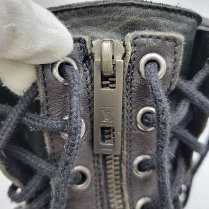 【現状渡し品】【メンズ】 LOUIS VUITTON ルイ・ヴィトン FIREMAN BOOTS ファイヤーマンブーツ 靴 179-260801-as-07-izu サイズ：7 1/2 カラー：ブラック 万代Net店