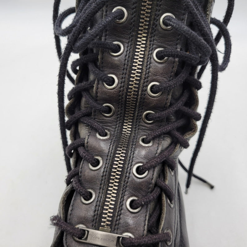 【現状渡し品】【メンズ】 LOUIS VUITTON ルイ・ヴィトン FIREMAN BOOTS ファイヤーマンブーツ 靴 179-260801-as-07-izu サイズ：7 1/2 カラー：ブラック 万代Net店