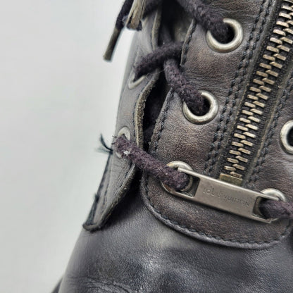 【現状渡し品】【メンズ】 LOUIS VUITTON ルイ・ヴィトン FIREMAN BOOTS ファイヤーマンブーツ 靴 179-260801-as-07-izu サイズ：7 1/2 カラー：ブラック 万代Net店